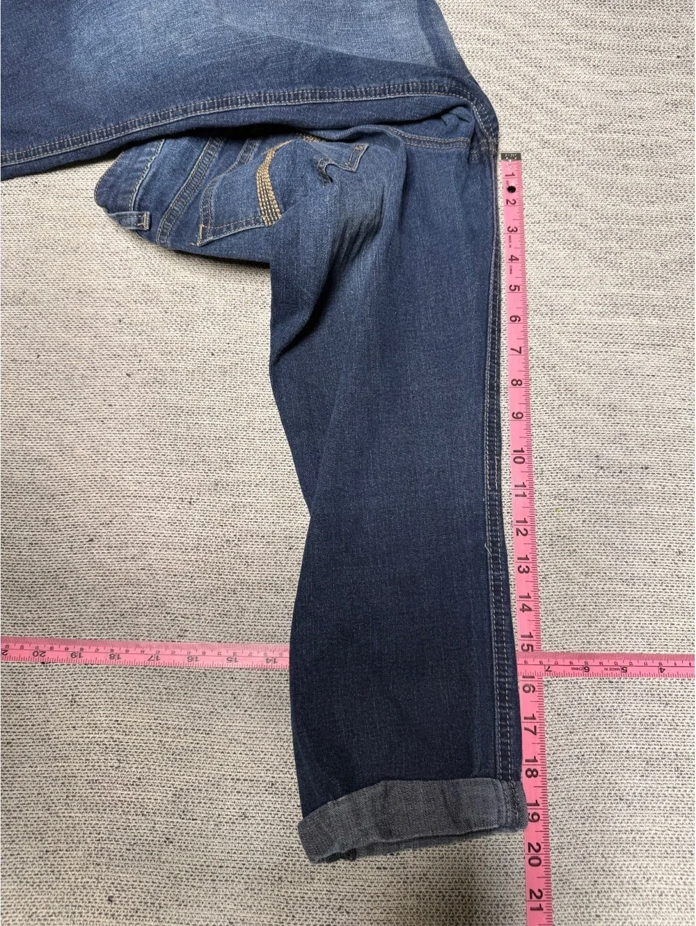 Justice Girls Dark Blue Denim Jeans Size 10 Plus